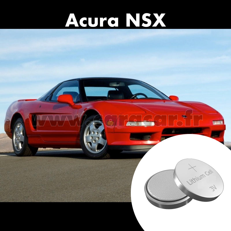 Pile clé Acura NSX 1 generation (1990/2001). Pile de remplacement pour clé de voiture. Batterie de clé de voiture.