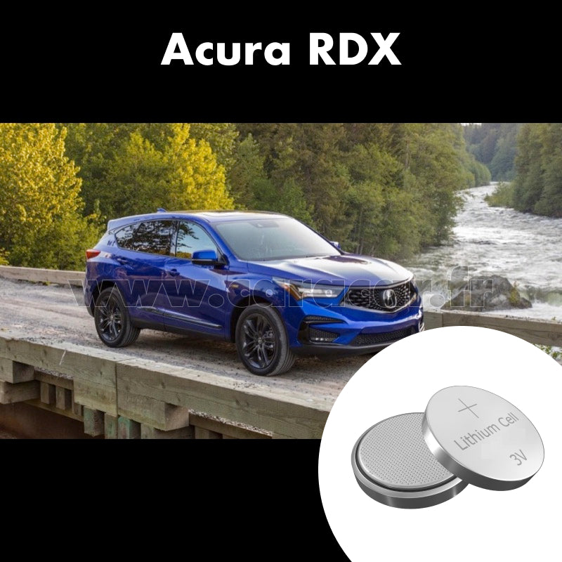 Pile clé Acura RDX 3 generation (2018/2022). Pile de remplacement pour clé de voiture. Batterie de clé de voiture.