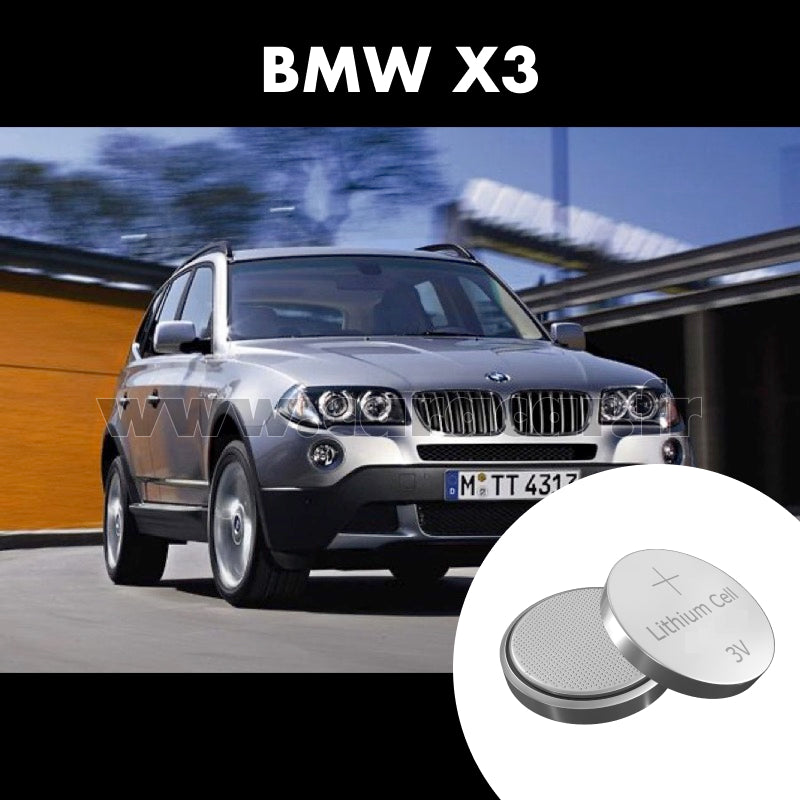 Pile clé BMW X3 E83 (2003/2006). Pile de remplacement pour clé de voiture. Batterie de clé de voiture.
