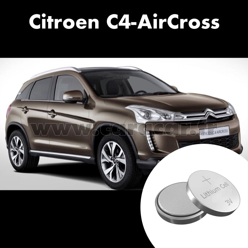 Pile clé Citroen C4 AirCross 1 generation (2012/2017). Pile de remplacement pour clé de voiture. Batterie de clé de voiture.