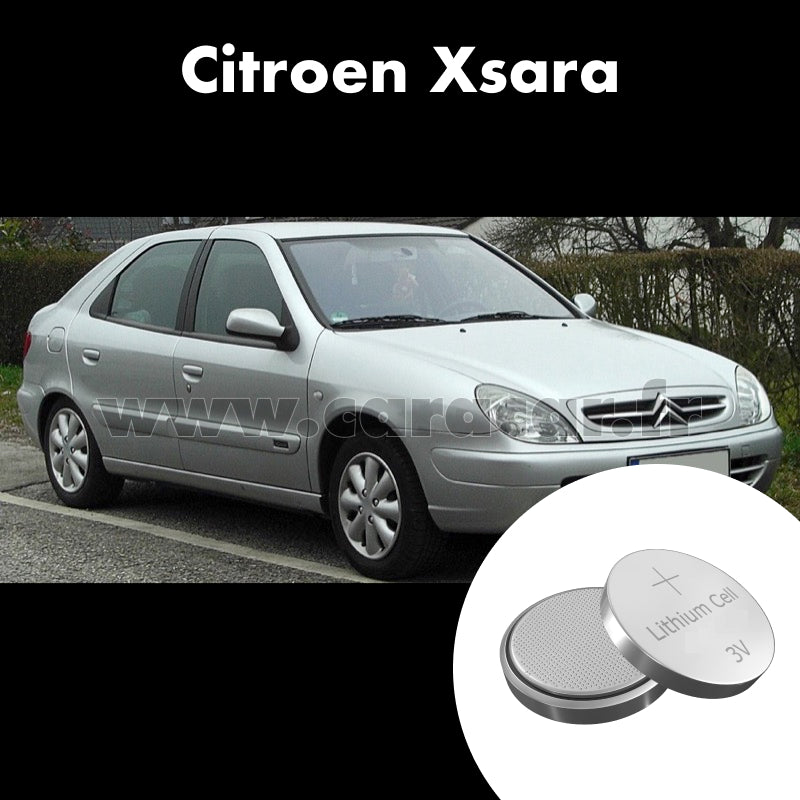 Pile clé Citroen Xsara 1 generation (1997/2000). Pile de remplacement pour clé de voiture. Batterie de clé de voiture.