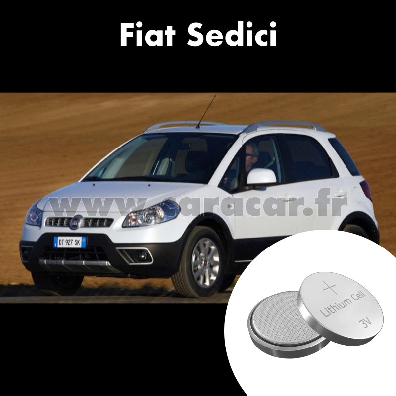 Pile clé Fiat Sedici 1 generation (2005/2009). Pile de remplacement pour clé de voiture. Batterie de clé de voiture.