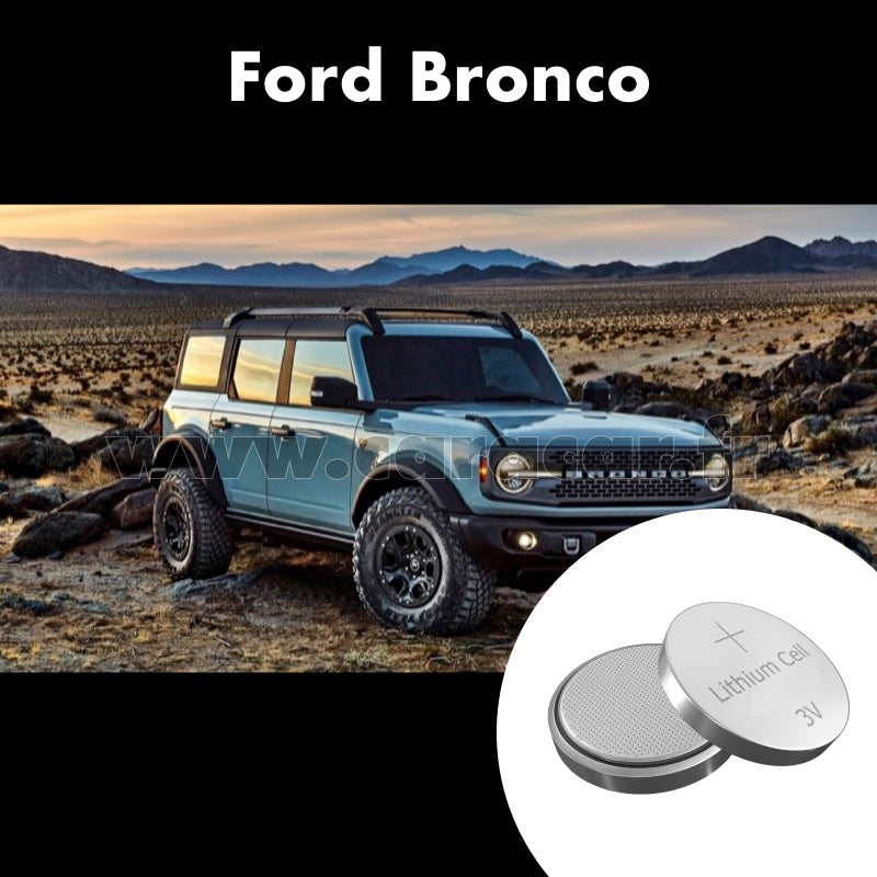 Pile clé Ford Bronco 6 generation (2020/2023). Pile de remplacement pour clé de voiture. Batterie de clé de voiture.