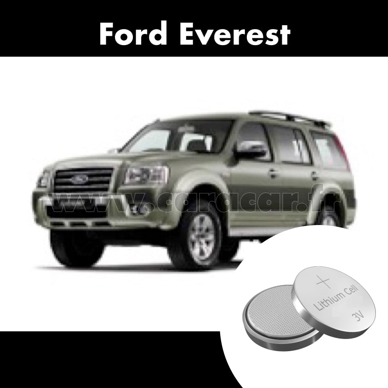 Pile clé Ford Everest 2 generation (2006/2009). Pile de remplacement pour clé de voiture. Batterie de clé de voiture.