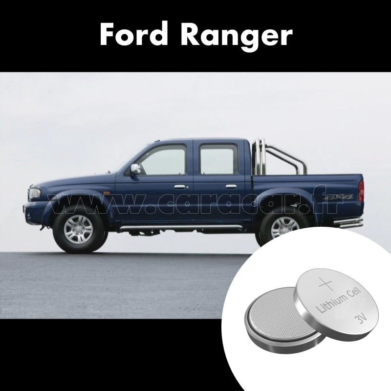 Pile clé Ford Ranger 1 generation (1998/2006). Pile de remplacement pour clé de voiture. Batterie de clé de voiture.