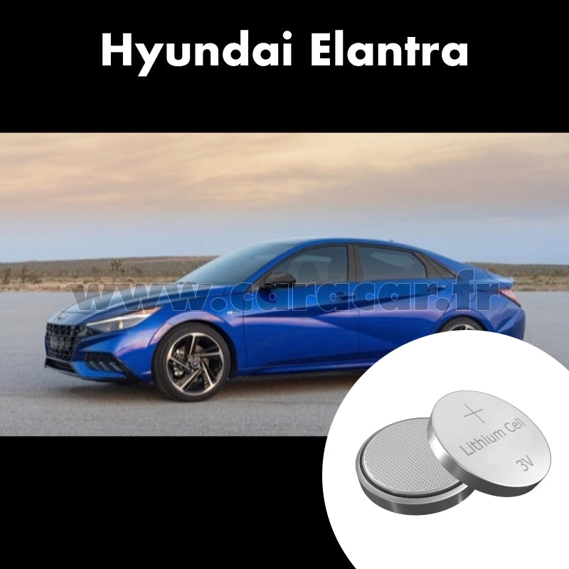 Pile clé Hyundai Elantra 7 generation (CN7) (2020/2023). Pile de remplacement pour clé de voiture. Batterie de clé de voiture.