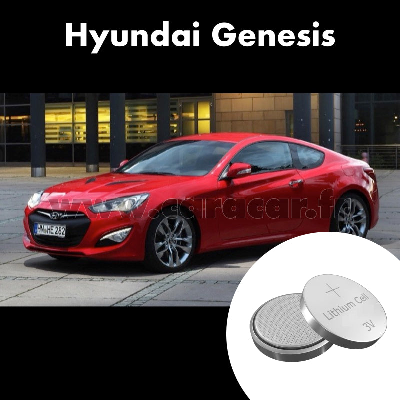 Pile clé Hyundai Genesis 2 generation (2013/2017). Pile de remplacement pour clé de voiture. Batterie de clé de voiture.