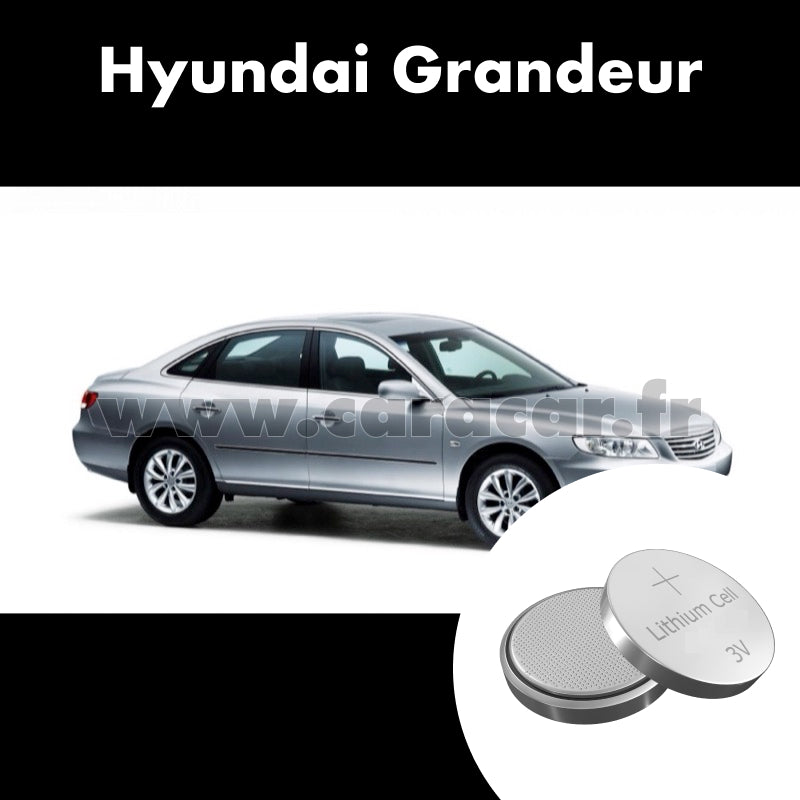 Pile clé Hyundai Grandeur TG (2005/2010). Pile de remplacement pour clé de voiture. Batterie de clé de voiture.