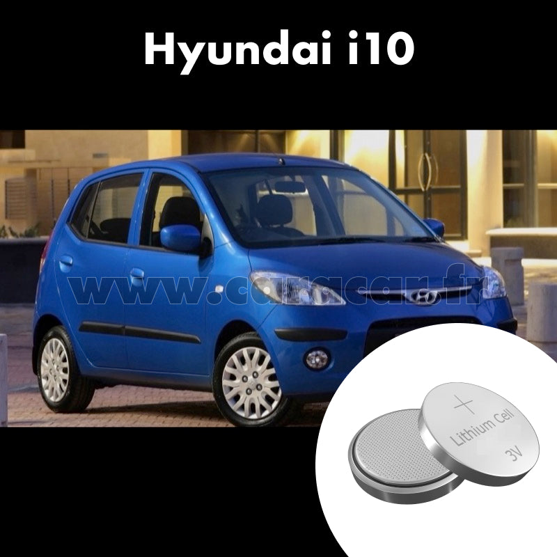 Pile clé Hyundai i10 1 generation (2007/2009). Pile de remplacement pour clé de voiture. Batterie de clé de voiture.