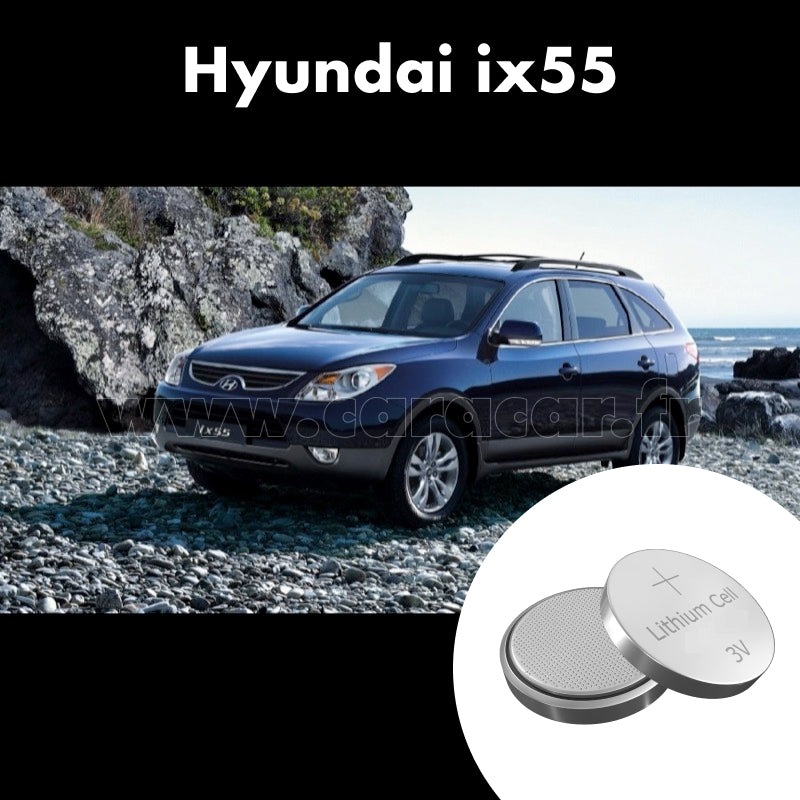 Pile clé Hyundai ix55 1 generation (2008/2013). Pile de remplacement pour clé de voiture. Batterie de clé de voiture.