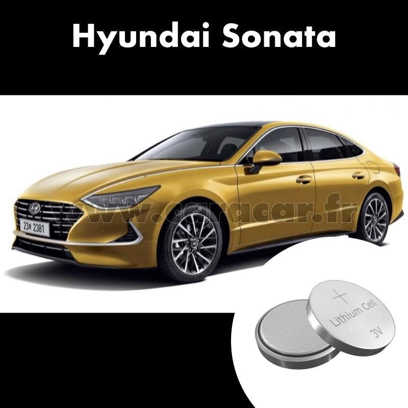 Pile clé Hyundai Sonata 8 generation (2019/2023). Pile de remplacement pour clé de voiture. Batterie de clé de voiture.
