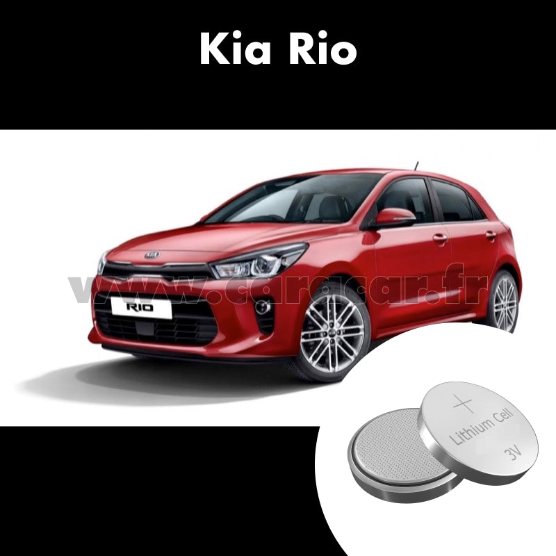 Pile clé Kia Rio 4 generation (2016/2020). Pile de remplacement pour clé de voiture. Batterie de clé de voiture.