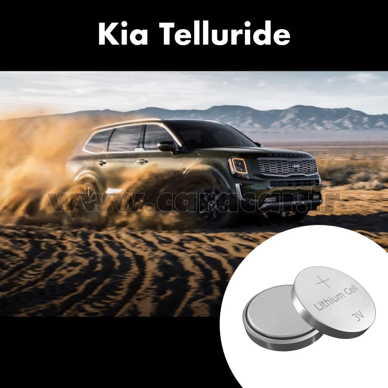Pile clé Kia Telluride 1 generation (2019/2023). Pile de remplacement pour clé de voiture. Batterie de clé de voiture.