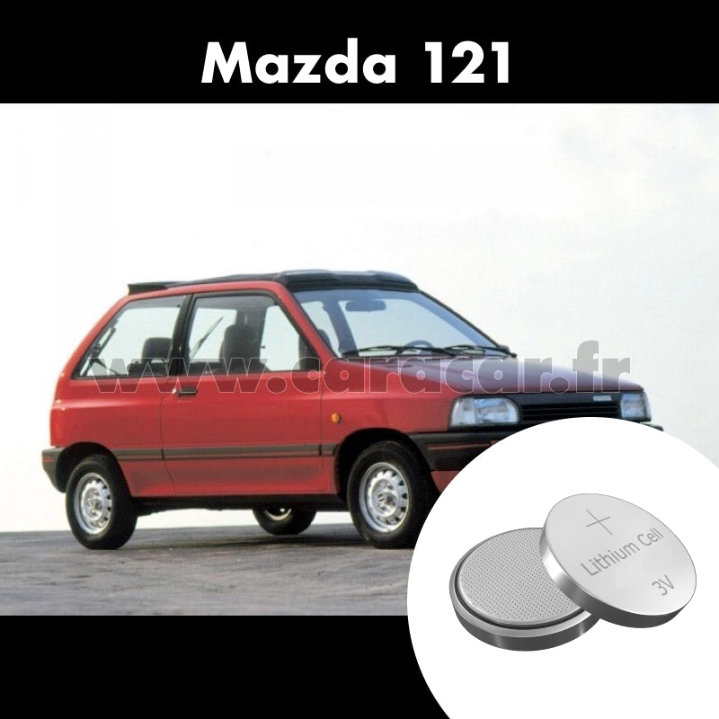 Pile clé Mazda 121 3 generation (1996/2000). Pile de remplacement pour clé de voiture. Batterie de clé de voiture.