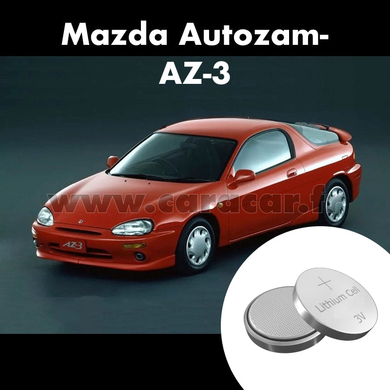 Pile clé Mazda Autozam AZ-3 1 generation (1991/1998). Pile de remplacement pour clé de voiture. Batterie de clé de voiture.