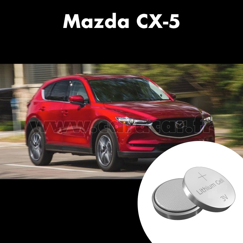 Pile clé Mazda CX-5 2 generation (2017/2023). Pile de remplacement pour clé de voiture. Batterie de clé de voiture.