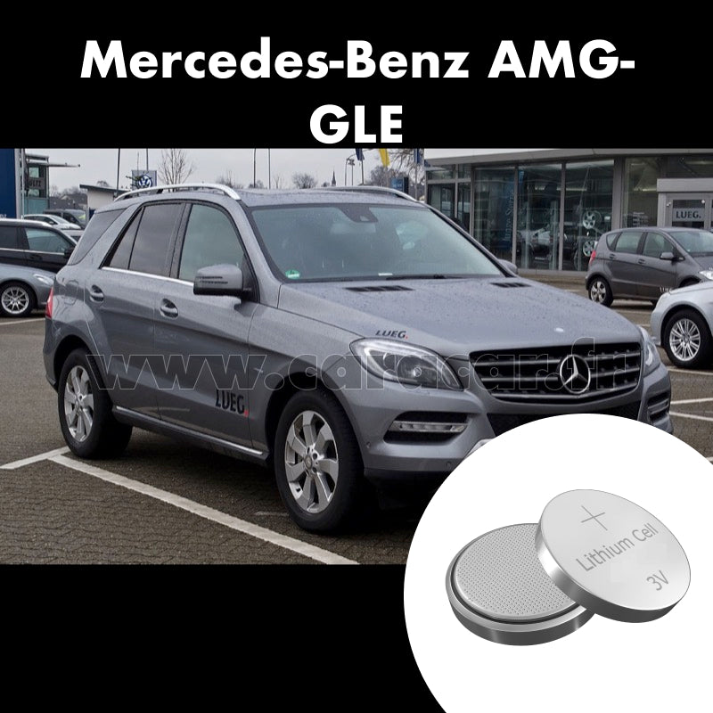 Pile clé Mercedes-Benz AMG GLE W166 (2015/null). Pile de remplacement pour clé de voiture. Batterie de clé de voiture.