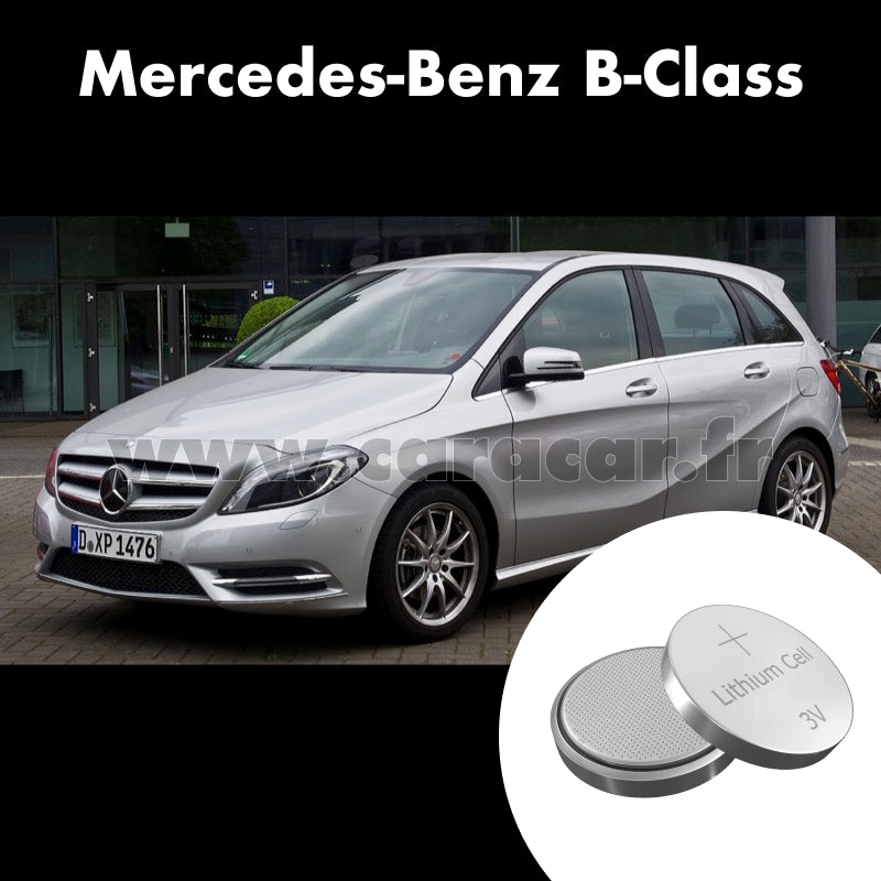 Pile clé Mercedes-Benz B-Class W246 (2011/2015). Pile de remplacement pour clé de voiture. Batterie de clé de voiture.