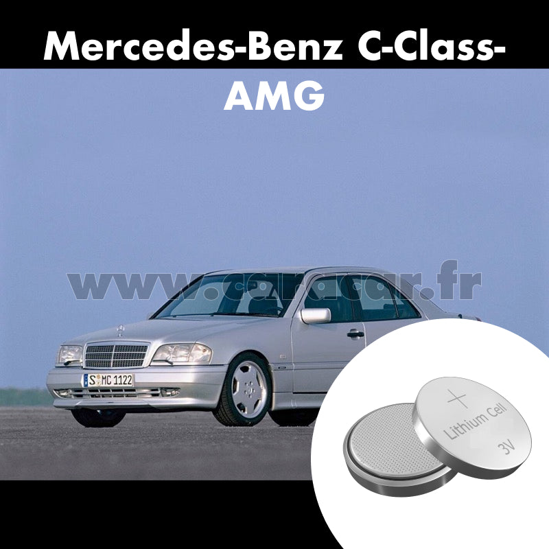 Pile clé Mercedes-Benz C-Class AMG W202 (1994/1997). Pile de remplacement pour clé de voiture. Batterie de clé de voiture.