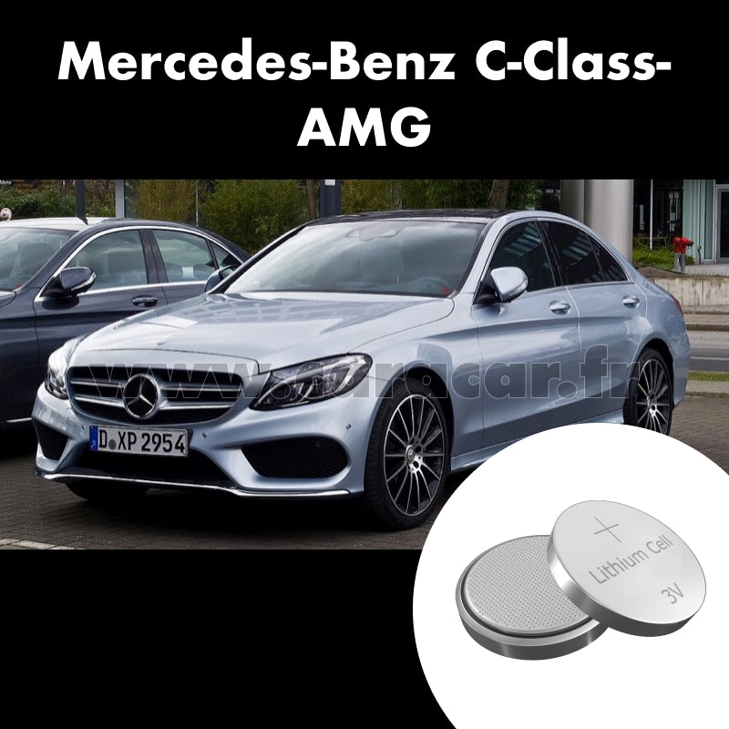 Pile clé Mercedes-Benz C-Class AMG W205 (2014/null). Pile de remplacement pour clé de voiture. Batterie de clé de voiture.