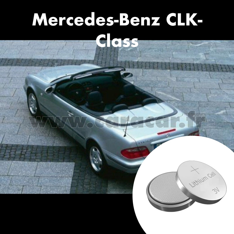 Pile clé Mercedes-Benz CLK-Class C208 (1997/1999). Pile de remplacement pour clé de voiture. Batterie de clé de voiture.