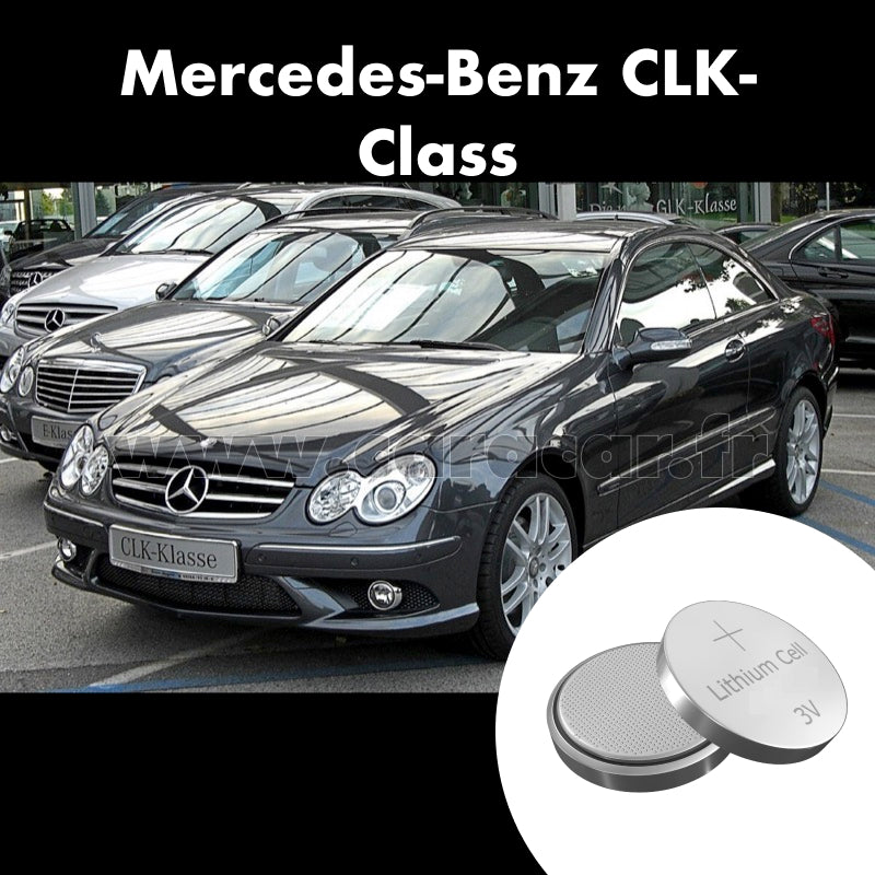 Pile clé Mercedes-Benz CLK-Class C209/A209 (2002/2005). Pile de remplacement pour clé de voiture. Batterie de clé de voiture.