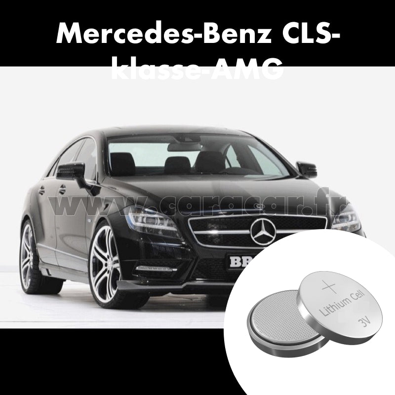 Pile clé Mercedes-Benz CLS-klasse AMG C218, X218 (2011/2014). Pile de remplacement pour clé de voiture. Batterie de clé de voiture.