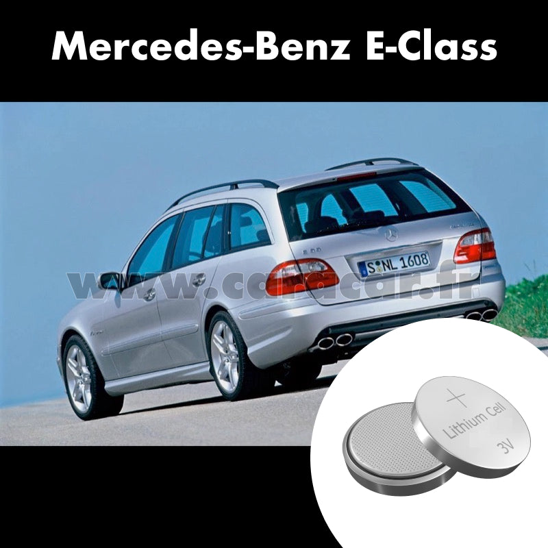 Pile clé Mercedes-Benz E-Class W211 (2002/2006). Pile de remplacement pour clé de voiture. Batterie de clé de voiture.