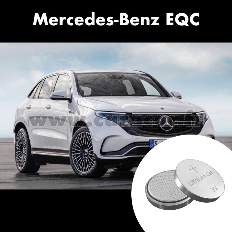 Pile clé Mercedes-Benz EQC 1 generation (2018/2023). Pile de remplacement pour clé de voiture. Batterie de clé de voiture.