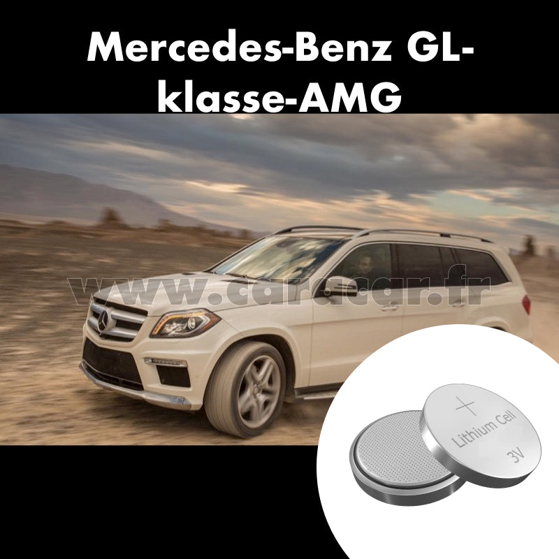 Pile clé Mercedes-Benz GL-klasse AMG X166 (2012/2016). Pile de remplacement pour clé de voiture. Batterie de clé de voiture.