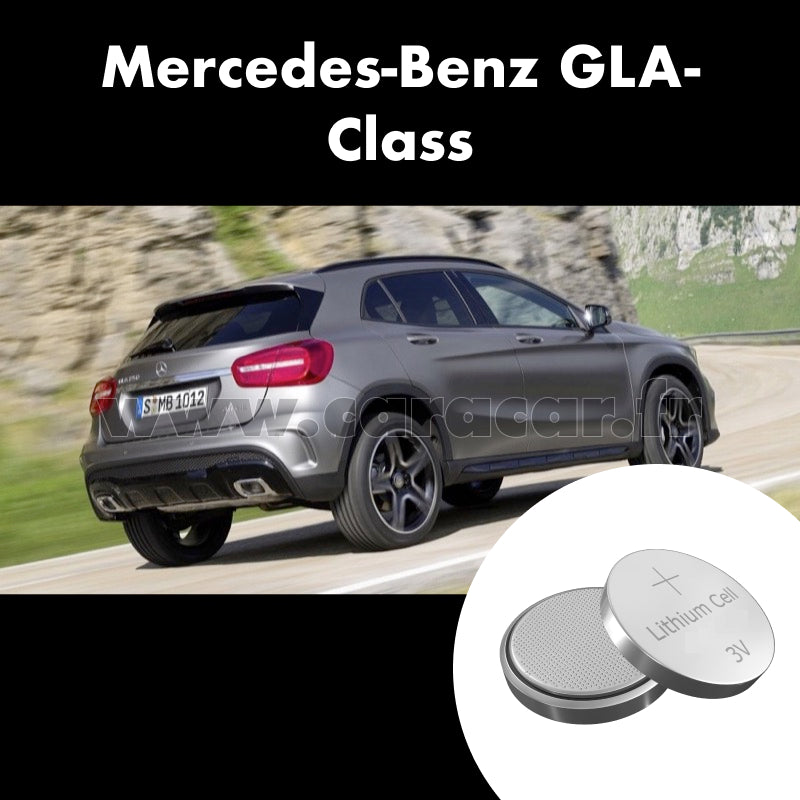 Pile clé Mercedes-Benz GLA-Class X156 (2013/2017). Pile de remplacement pour clé de voiture. Batterie de clé de voiture.