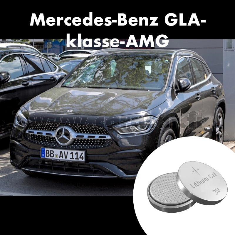 Pile clé Mercedes-Benz GLA-klasse AMG 2 generation (H247) (2019/2023). Pile de remplacement pour clé de voiture. Batterie de clé de voiture.