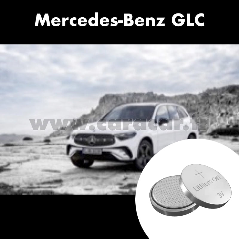 Pile clé Mercedes-Benz GLC 2 generation (X254) (2022/2023). Pile de remplacement pour clé de voiture. Batterie de clé de voiture.