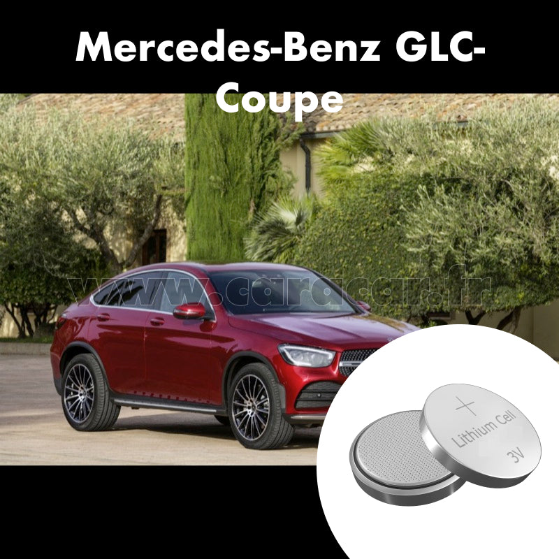 Pile clé Mercedes-Benz GLC Coupe Restyling 2019 (2019/null). Pile de remplacement pour clé de voiture. Batterie de clé de voiture.