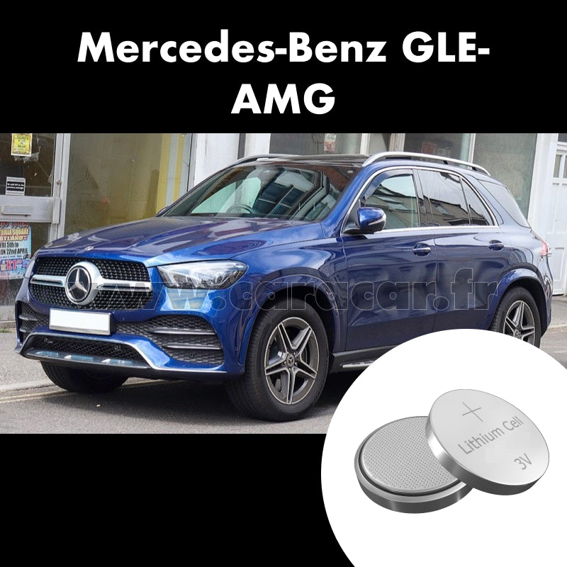 Pile clé Mercedes-Benz GLE AMG V167 (2019/2020). Pile de remplacement pour clé de voiture. Batterie de clé de voiture.