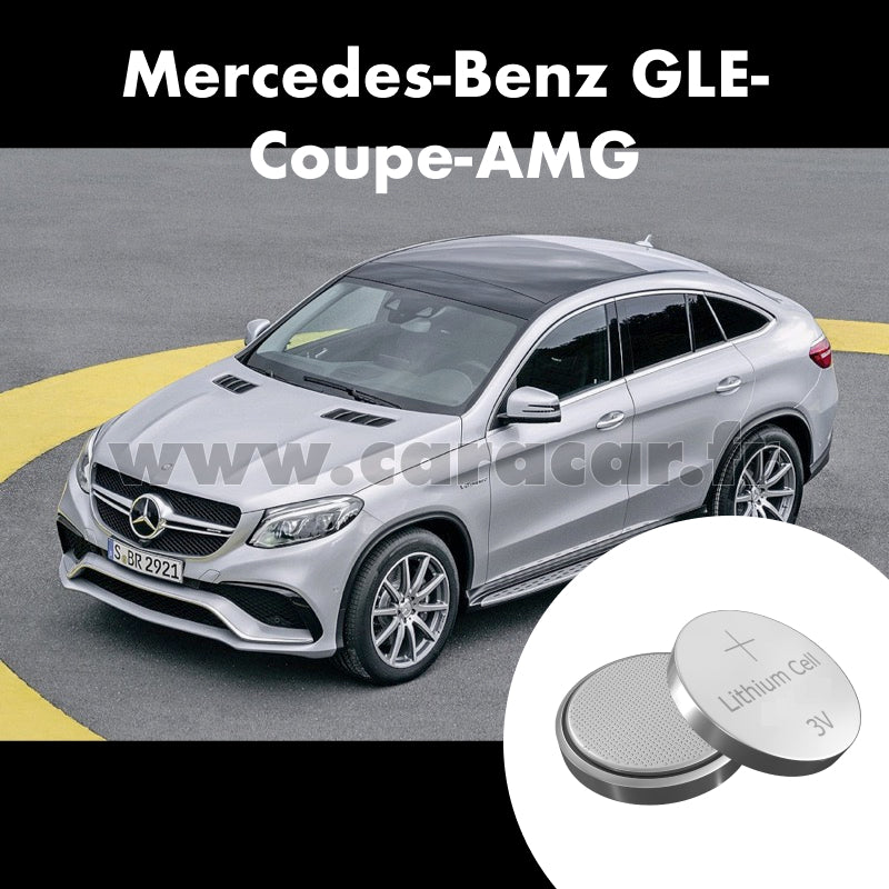 Pile clé Mercedes-Benz GLE Coupe AMG C292 (2015/2019). Pile de remplacement pour clé de voiture. Batterie de clé de voiture.