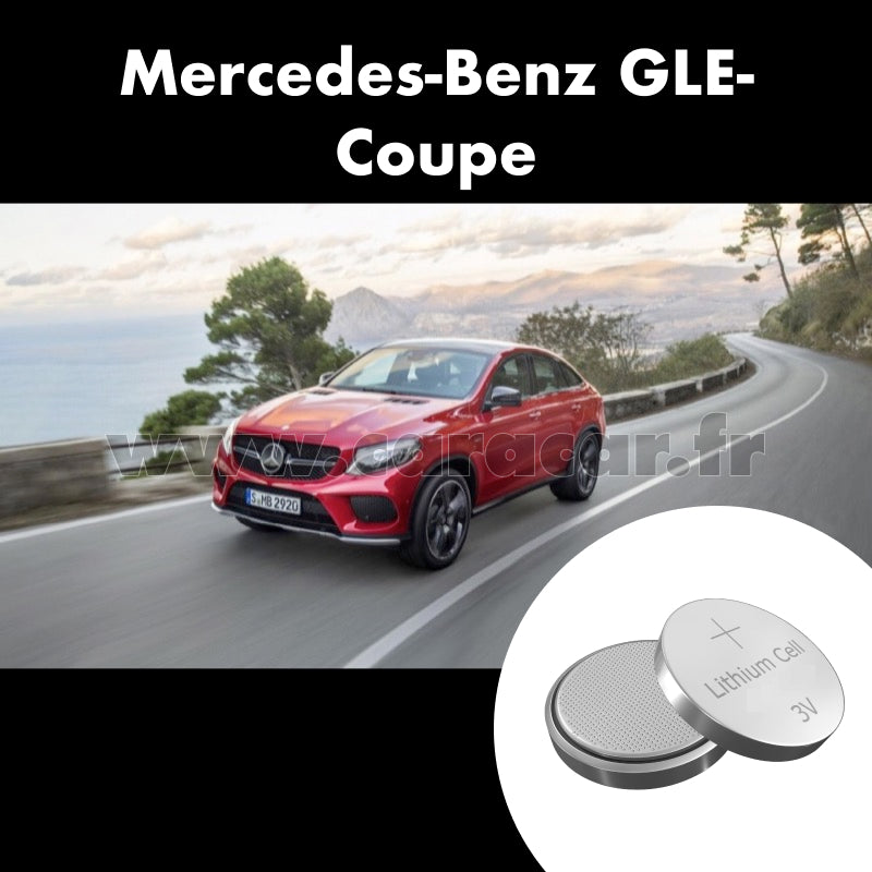 Pile clé Mercedes-Benz GLE Coupe C292 (2015/null). Pile de remplacement pour clé de voiture. Batterie de clé de voiture.