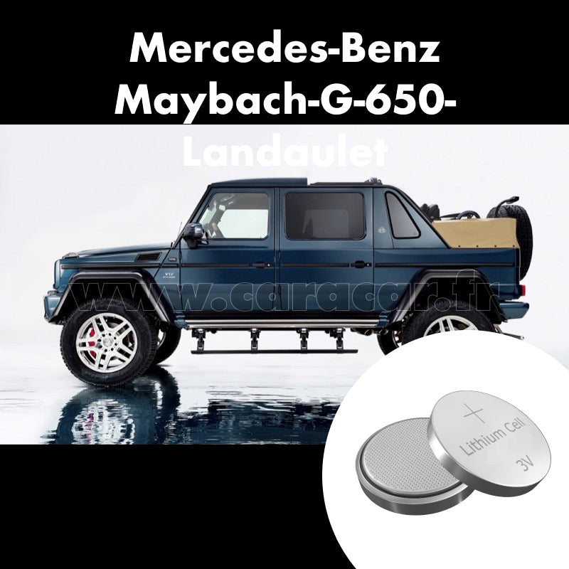 Pile clé Mercedes-Benz Maybach G 650 Landaulet 1 generation (2017/2018). Pile de remplacement pour clé de voiture. Batterie de clé de voiture.