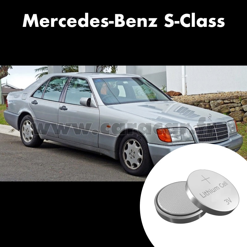 Pile clé Mercedes-Benz S-Class W140/C140 (1991/1993). Pile de remplacement pour clé de voiture. Batterie de clé de voiture.