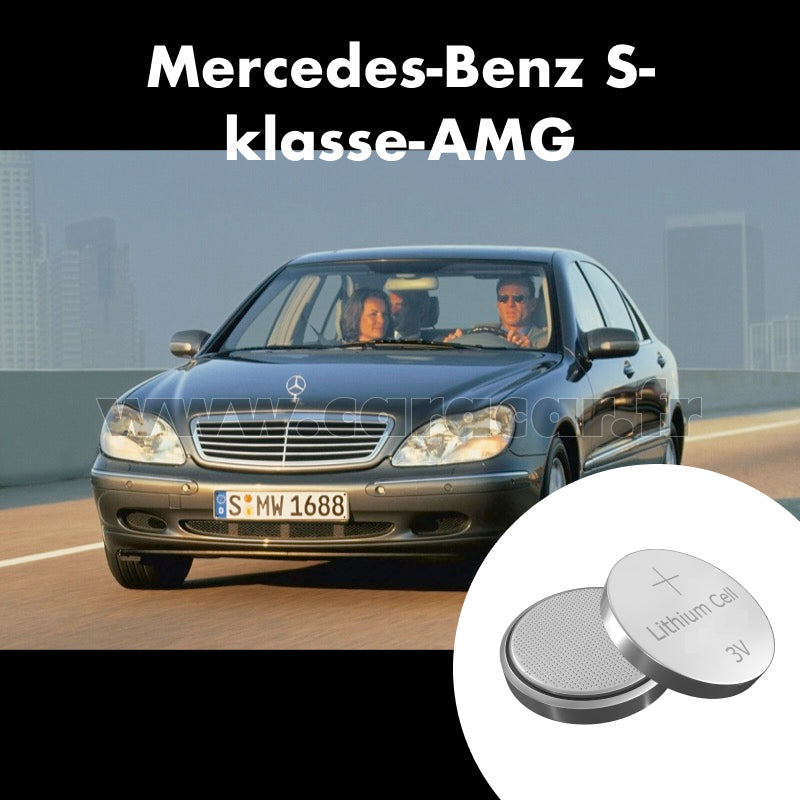 Pile clé Mercedes-Benz S-klasse AMG W220 (1998/2002). Pile de remplacement pour clé de voiture. Batterie de clé de voiture.