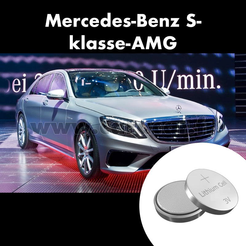 Pile clé Mercedes-Benz S-klasse AMG W222 (2013/null). Pile de remplacement pour clé de voiture. Batterie de clé de voiture.