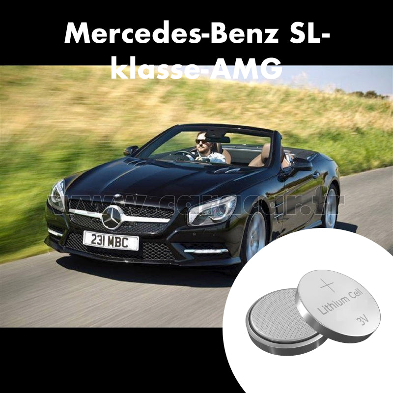 Pile clé Mercedes-Benz SL-klasse AMG R231 (2012/2015). Pile de remplacement pour clé de voiture. Batterie de clé de voiture.