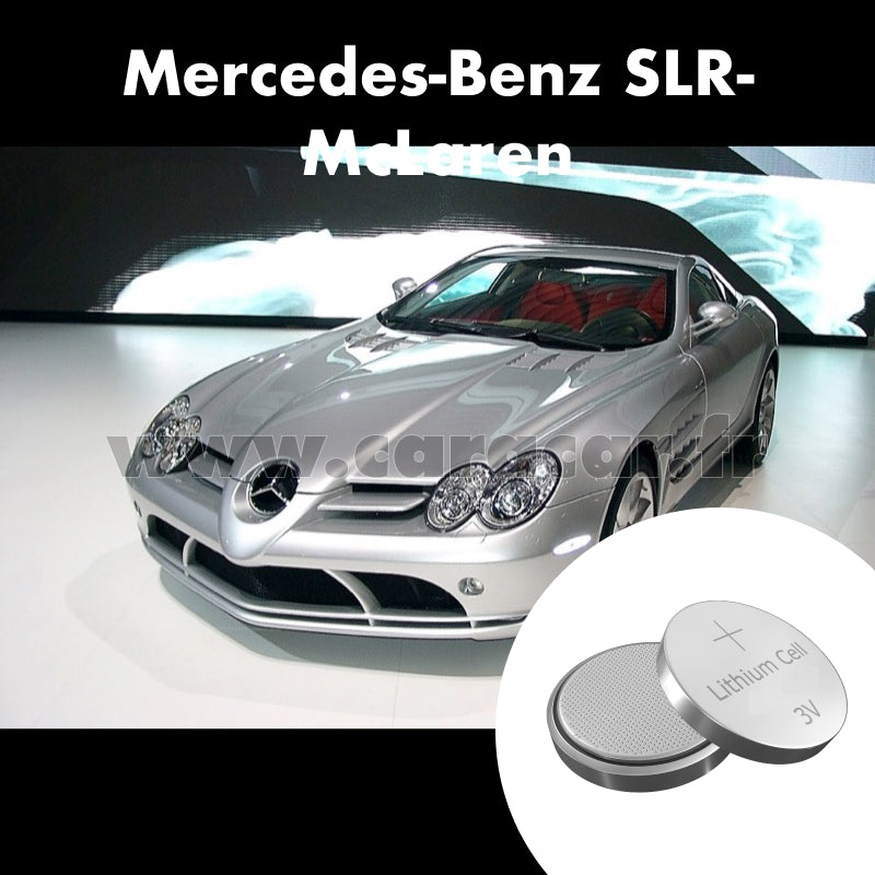 Pile clé Mercedes-Benz SLR McLaren C199 (2003/2010). Pile de remplacement pour clé de voiture. Batterie de clé de voiture.