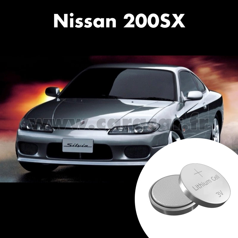 Pile clé Nissan 200SX S15 (1999/2002). Pile de remplacement pour clé de voiture. Batterie de clé de voiture.