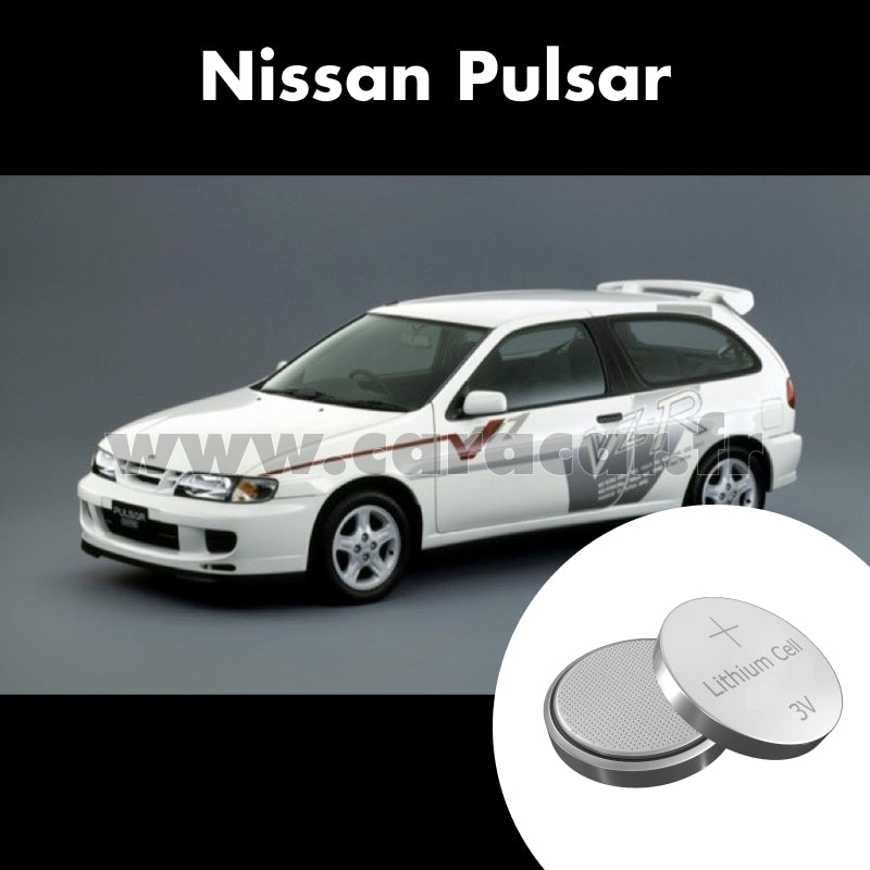 Pile clé Nissan Pulsar N15 (1995/1997). Pile de remplacement pour clé de voiture. Batterie de clé de voiture.