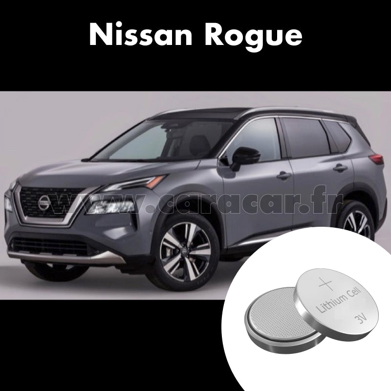 Pile clé Nissan Rogue 3 generation (2020/2023). Pile de remplacement pour clé de voiture. Batterie de clé de voiture.