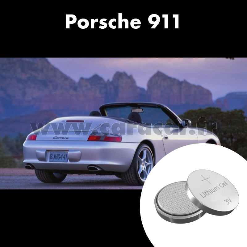 Pile clé Porsche 911 996 (1998/2002). Pile de remplacement pour clé de voiture. Batterie de clé de voiture.