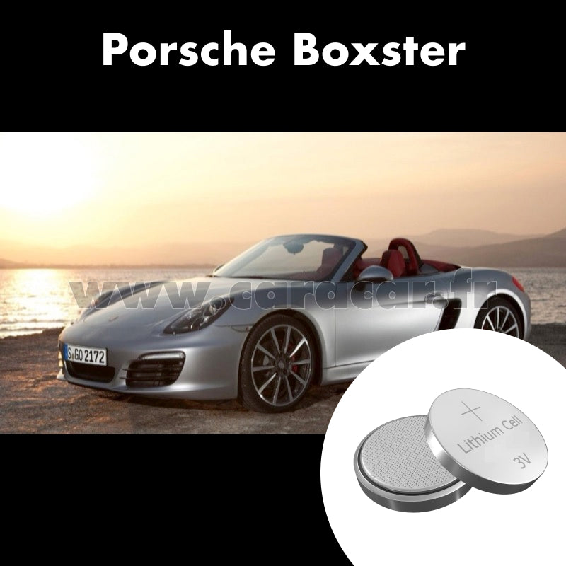 Pile clé Porsche Boxster 981 (2012/2015). Pile de remplacement pour clé de voiture. Batterie de clé de voiture.