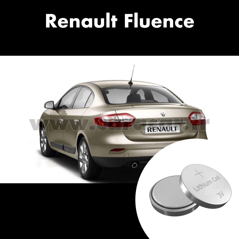 Pile clé Renault Fluence 1 generation (2009/2013). Pile de remplacement pour clé de voiture. Batterie de clé de voiture.