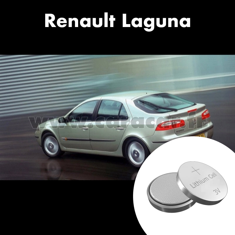 Pile clé Renault Laguna 2 generation (2001/2005). Pile de remplacement pour clé de voiture. Batterie de clé de voiture.